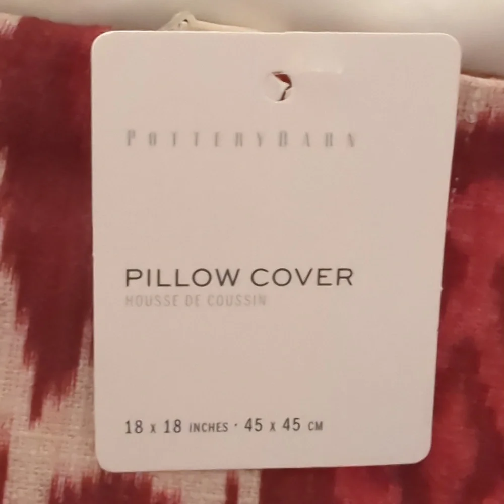 NWT  Pottery Barn 18x18 Pillow Sham Turica Printed Pillow SOLD OUT/ RARE - Picture 3 of 8